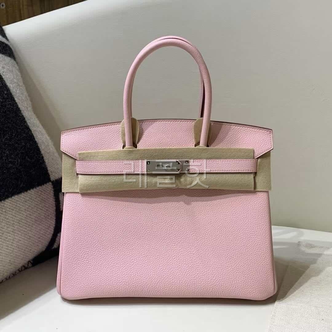 Hermès Birkin 30 Togo Rose Sakura x Palladium Hardware