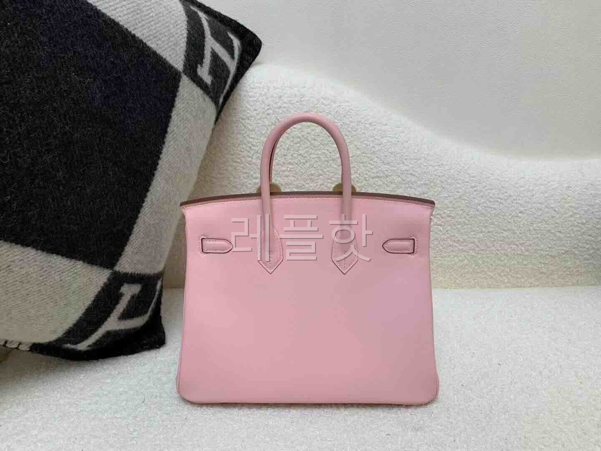 Hermès Birkin 25 Swift Rose Sakura x Palladium Hardware