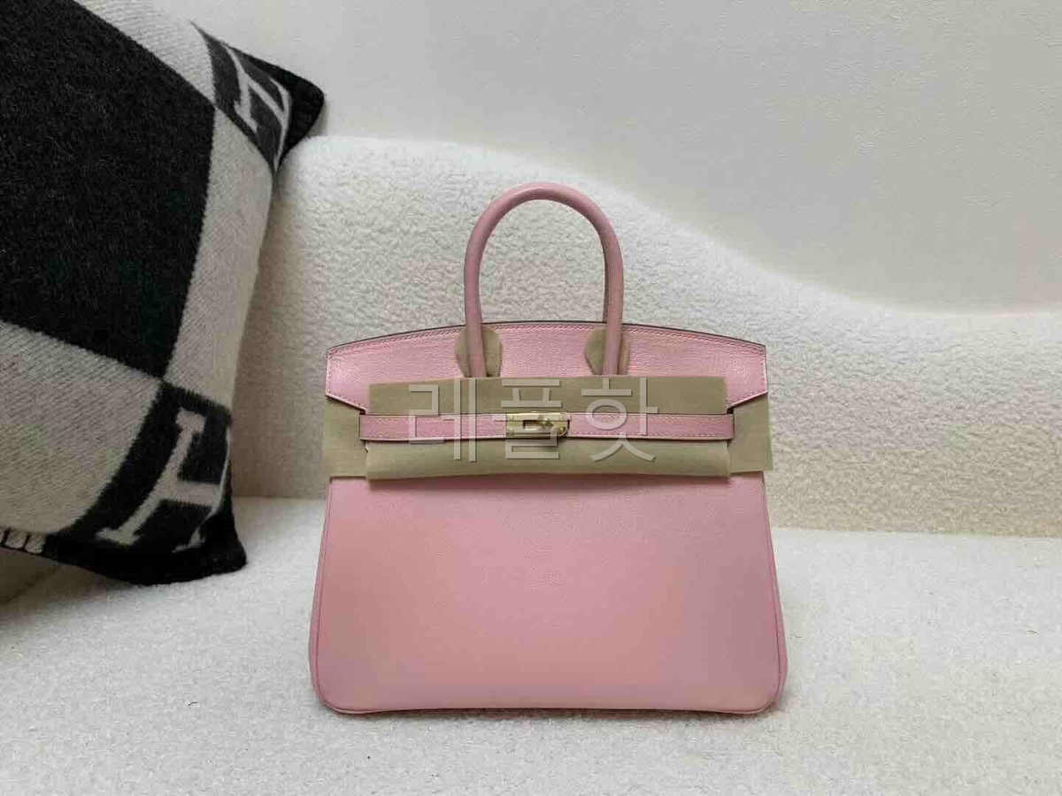 Hermès Birkin 25 Chevre Rose Sakura & Rose Mexico x Gold Hardware