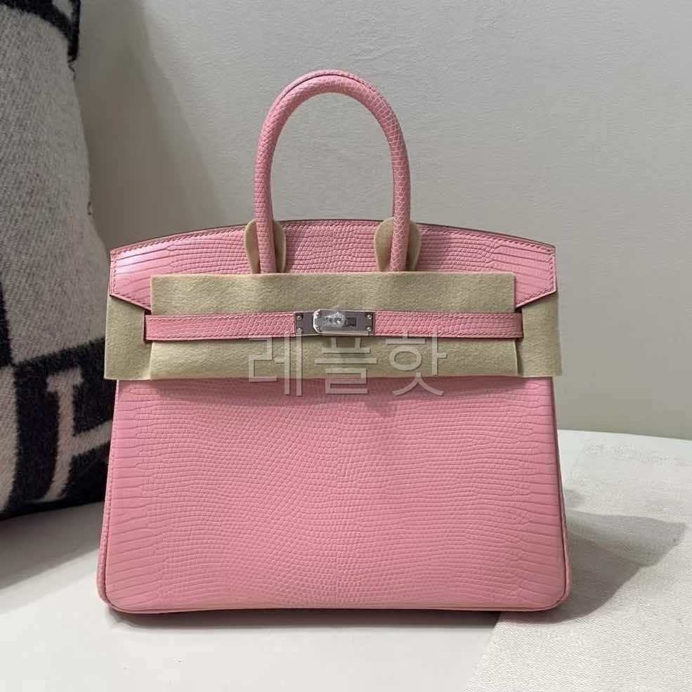 Hermès Birkin 25 Lizard Rose Confetti x Palladium Hardware