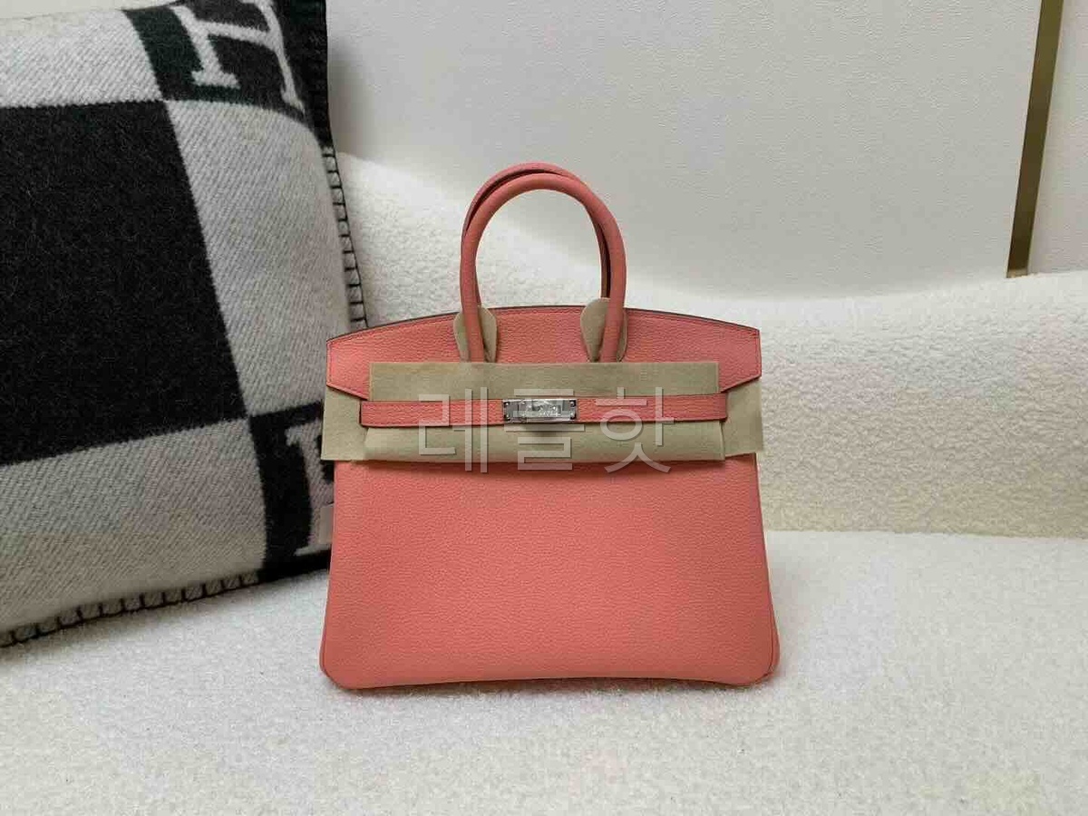 Hermès Birkin 25 Togo Crevette x Palladium Hardware