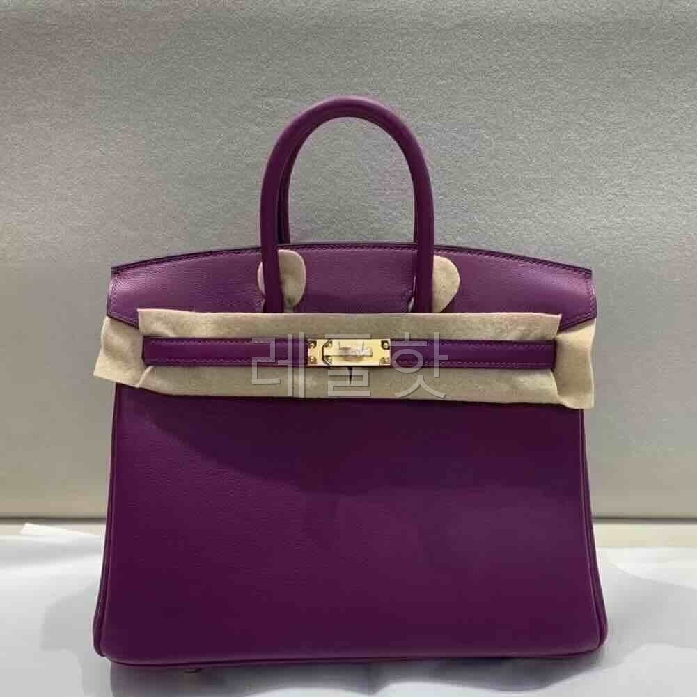 Hermès Birkin 25 Swift Anemone x Gold Hardware