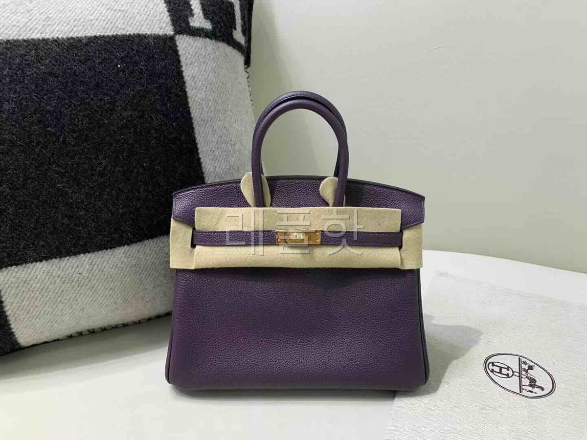 Hermès Birkin 25 Togo Raisin Purple x Gold Hardware