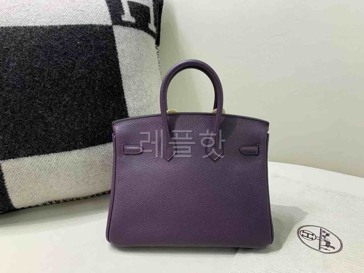 Hermès Birkin 25 Togo Raisin Purple x Gold Hardware