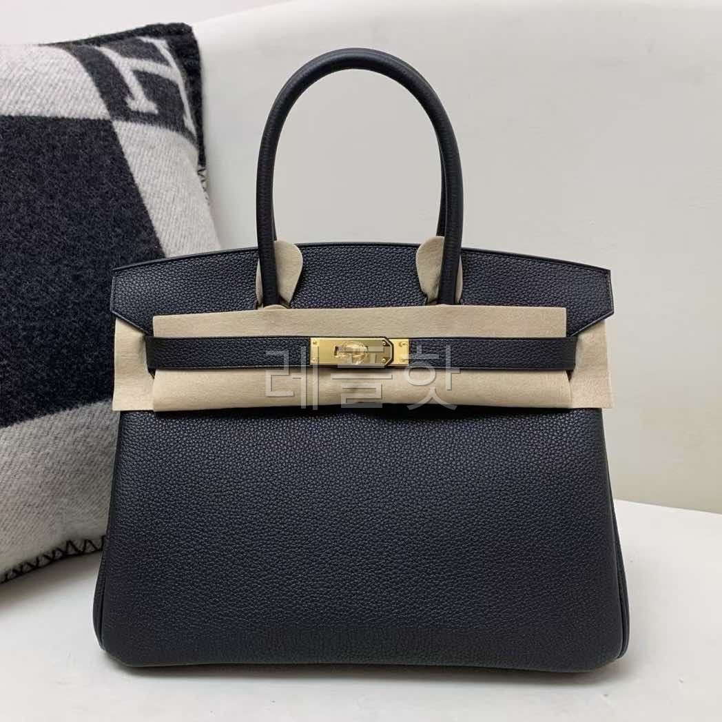 Hermès Birkin 30 Togo Noir x Gold Hardware