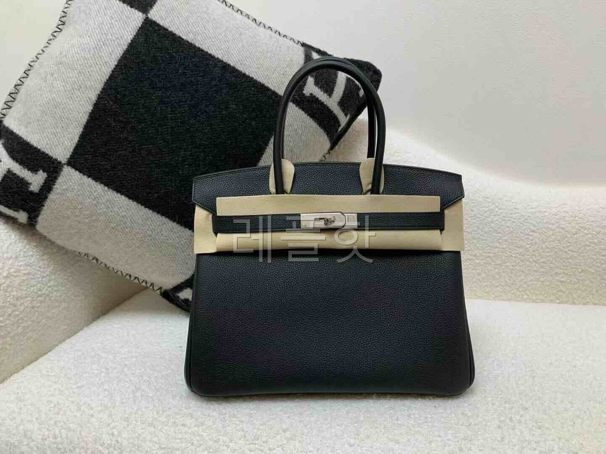 Hermès Birkin 30 Togo Noir x Palladium Hardware
