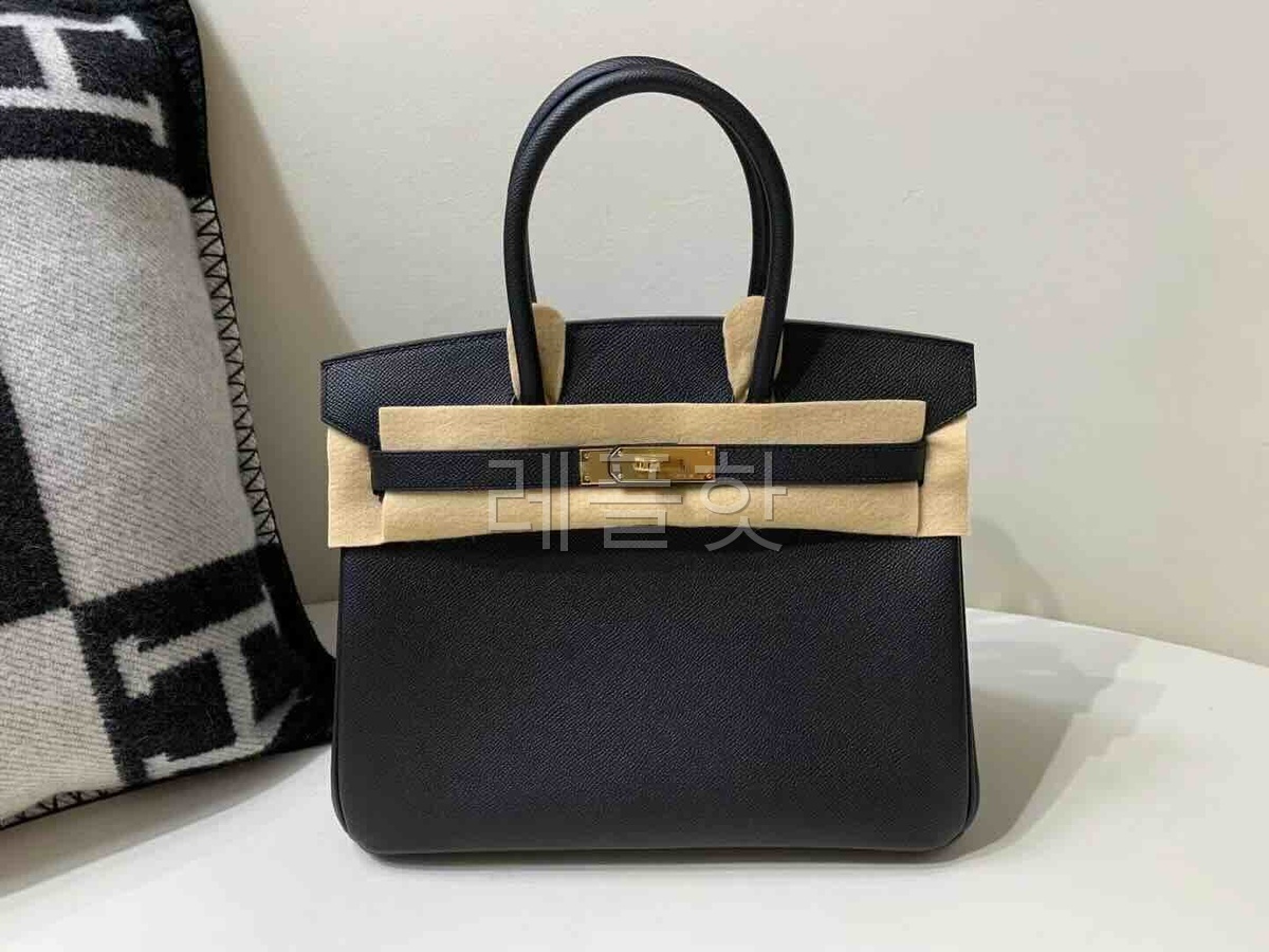 Hermès Birkin30 Epsom Noir x Gold Hardware