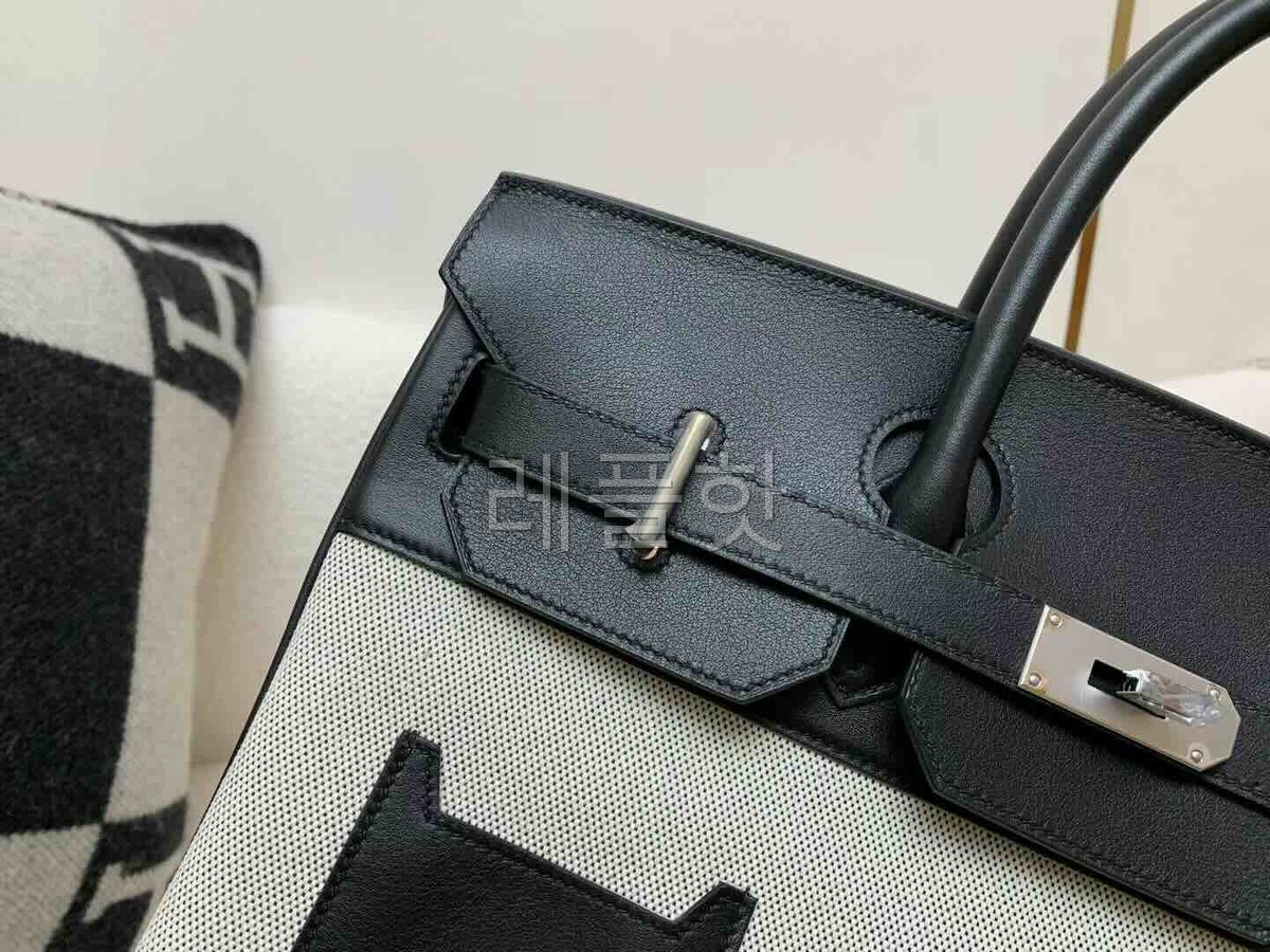Hermès Birkin HAC 40 Cargo Canvas & Swift Noir x Palladium Hardware