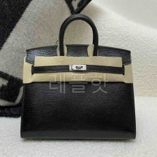 Hermès Birkin 20 Lizard Noir x Palladium Hardware