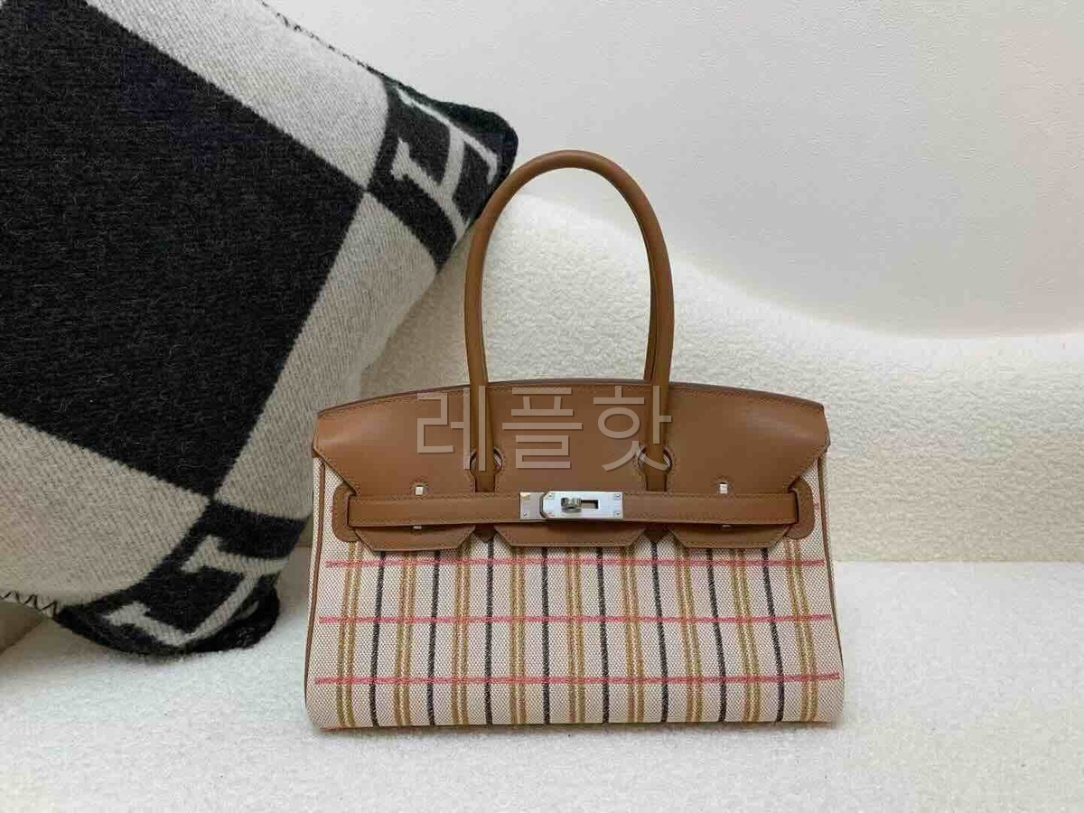 Hermès Birkin Shoulder 29 Embroidered Canvas Gold x Gold Hardware