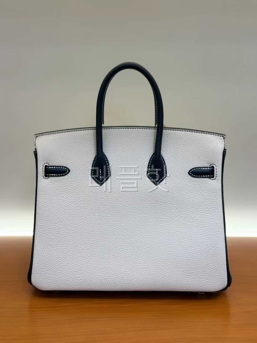 Hermès Birkin 30 Togo Craie with Black x Gold Hardware