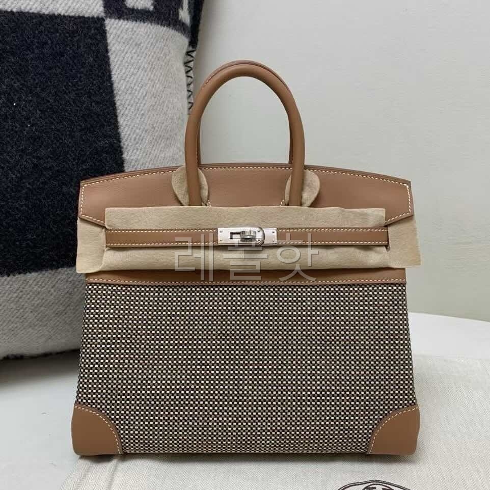 HERMÈS Birkin 30 Toile H canvas Swift Palladium hardware