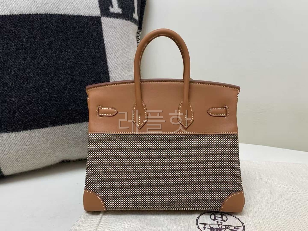 HERMÈS Birkin 30 Toile H canvas Swift Palladium hardware