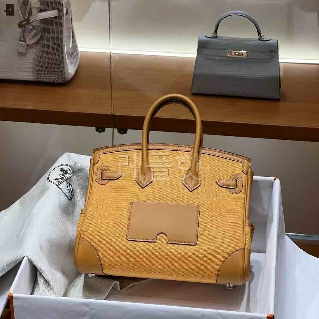 Hermès Birkin 25 Cargo Toile x Swift x Palladium Hardware