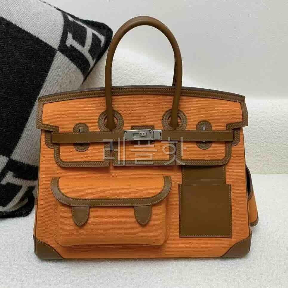 Hermès Birkin35 Cargo Gold & Marron x Palladium Hardware