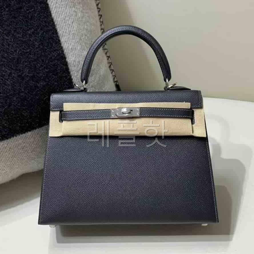 Hermès Kelly 25 Epsom Graphite Grey x Palladium Hardware