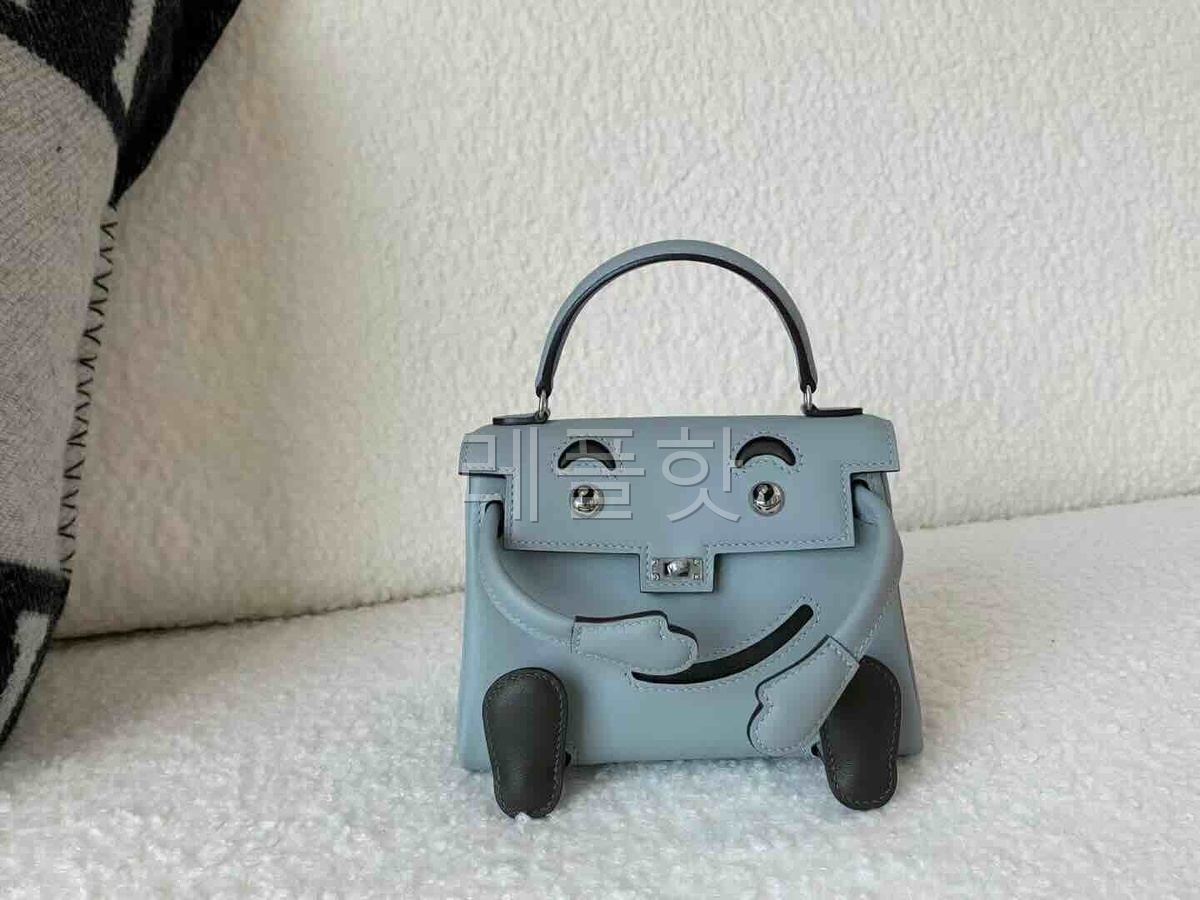 Hermès Kelly Doll Swift Bleu Glacier x Palladium Hardware