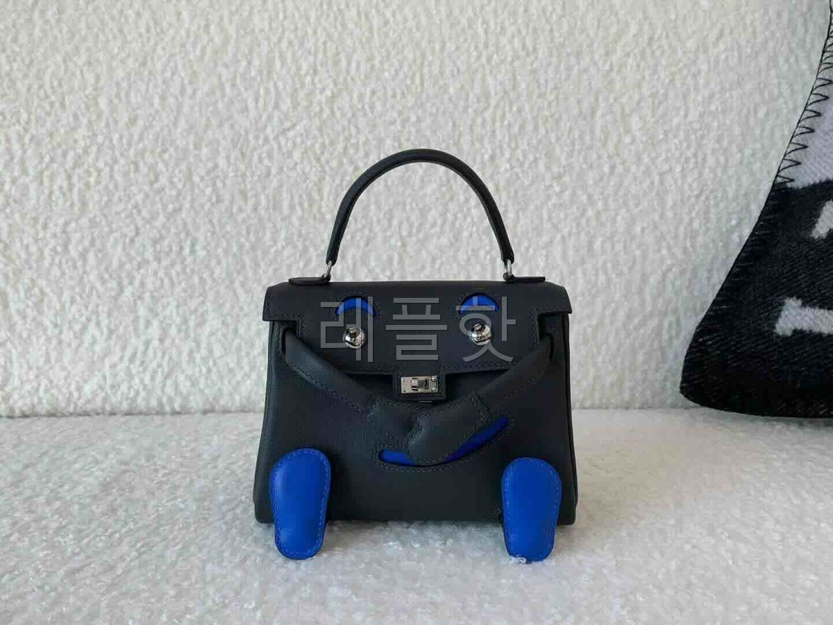 Hermès Kelly Doll Swift Blue Indigo x Palladium Hardware