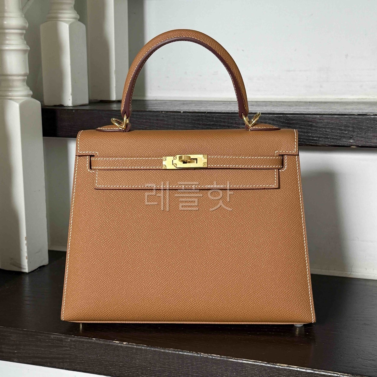 Hermès Kelly25 Epsom Gold x Gold Hardware
