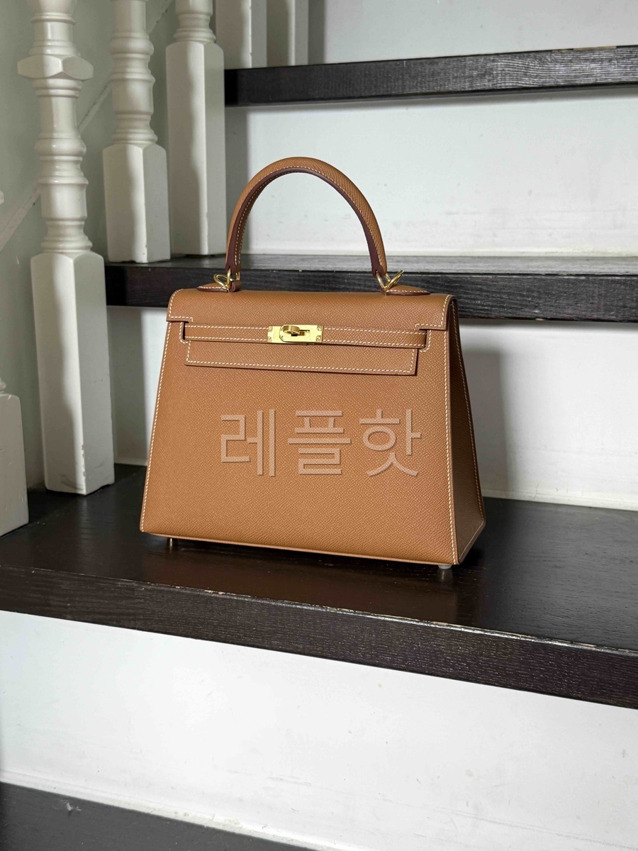 Hermès Kelly25 Epsom Gold x Gold Hardware
