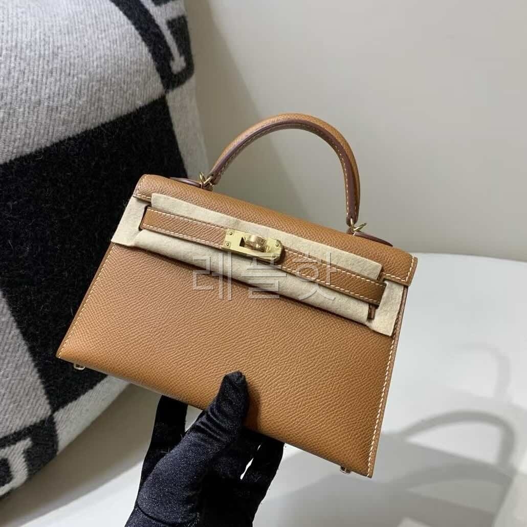 Hermès Mini Kelly II Epsom Gold x Gold Hardware
