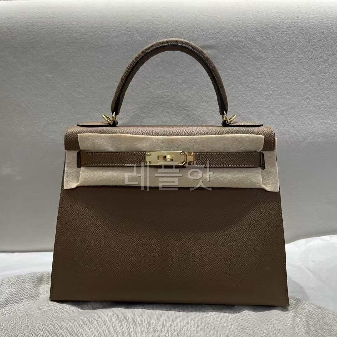 Hermès Kelly 25 Sellier Epsom Alezan x Gold Hardware
