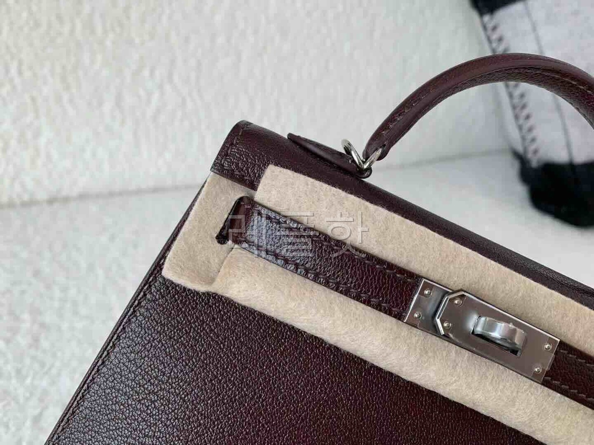 Hermès Mini Kelly II Chevre Rouge Sellier & Gold x Palladium Hardware