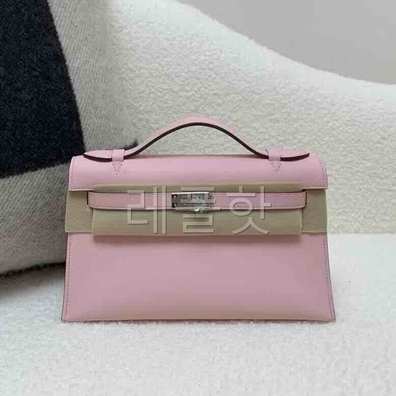Hermès Mini Kelly I Swift Sakura Pink x Palladium Hardware