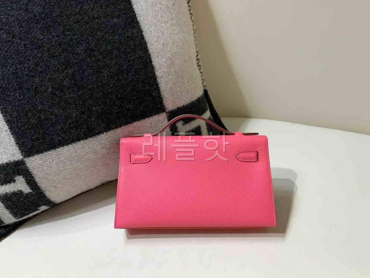 Hermès Mini Kelly I Epsom Rose Lipstick (8W) x Gold Hardware