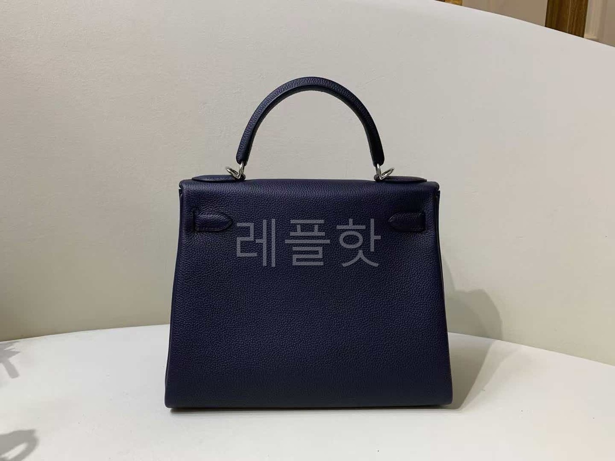 Hermès Kelly 25 Togo Noir x Palladium Hardware