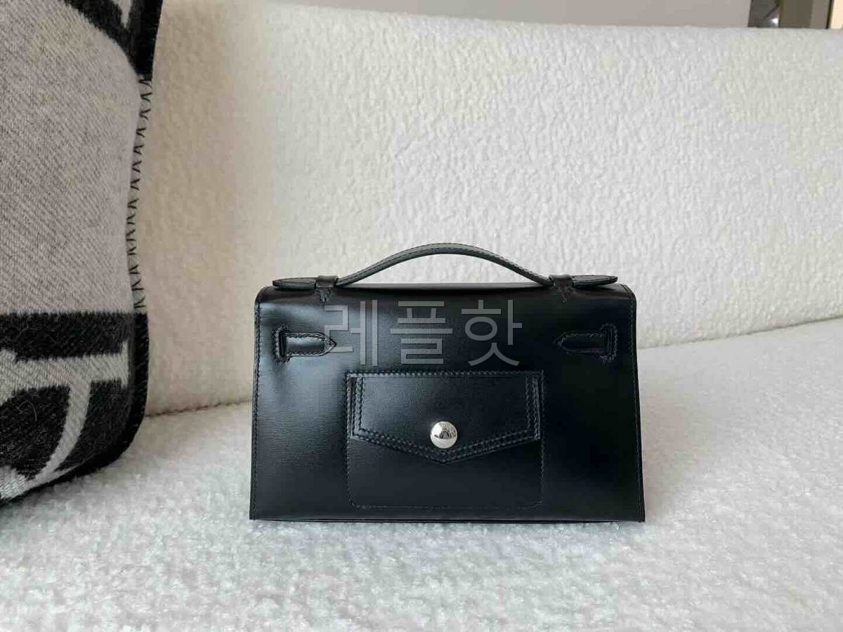 Hermès Pochette Rock Box Noir / Palladium Hardware