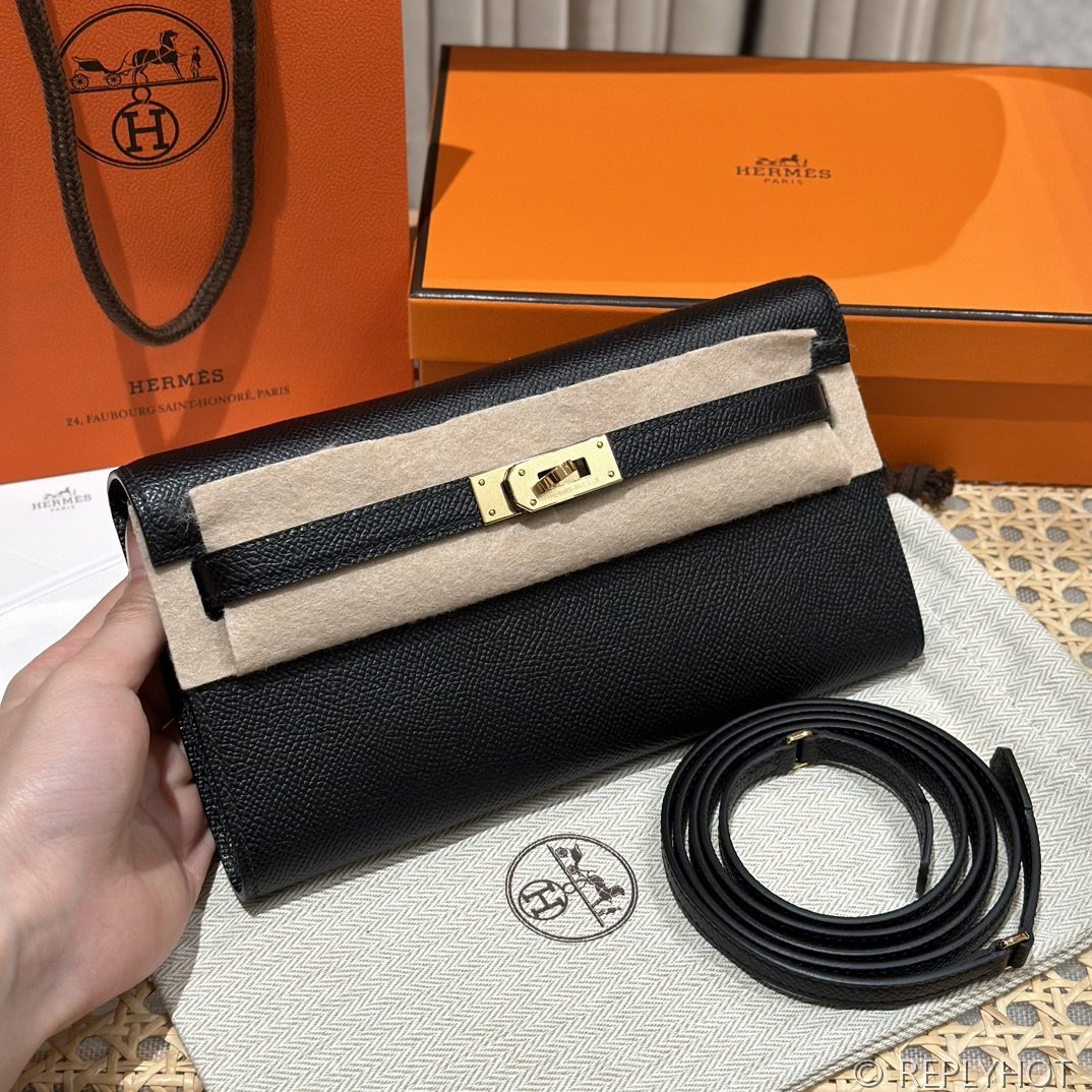 [하이엔드급] 에르메스 켈리 투고 크로스백 KELLY TOGO WOC / CK89 노아 엡솜 금장 [매장가 1090만원대]