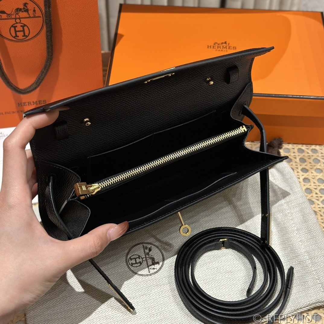 [하이엔드급] 에르메스 켈리 투고 크로스백 KELLY TOGO WOC / CK89 노아 엡솜 금장 [매장가 1090만원대]