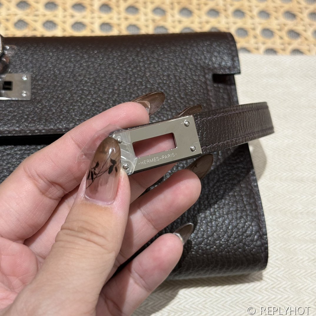 [하이엔드급] 에르메스 켈리 투고 크로스백 KELLY TOGO WOC / CK89 노아 체버 은장 [매장가 1090만원대]