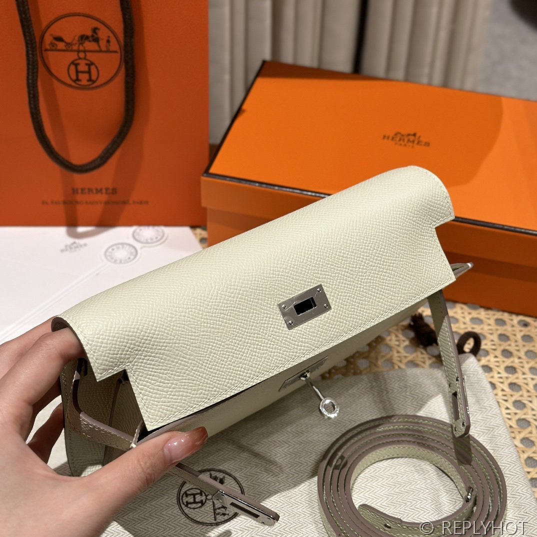 [하이엔드급] 에르메스 켈리 투고 크로스백 KELLY TOGO WOC / I2 나타 엡솜 은장 [매장가 1090만원대]