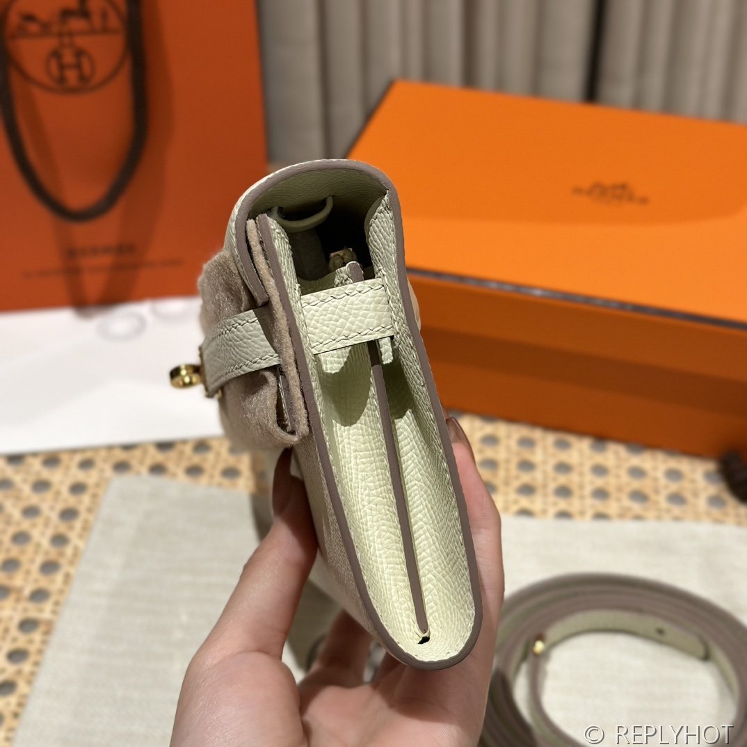 [하이엔드급] 에르메스 켈리 투고 크로스백 KELLY TOGO WOC / CK10 CRAIE 엡솜 금장 [매장가 1090만원대]