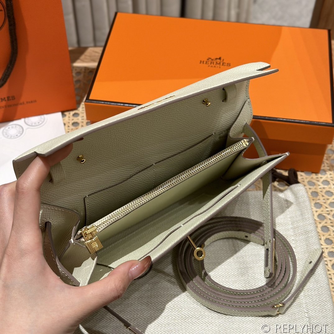 [하이엔드급] 에르메스 켈리 투고 크로스백 KELLY TOGO WOC / CK10 CRAIE 엡솜 금장 [매장가 1090만원대]