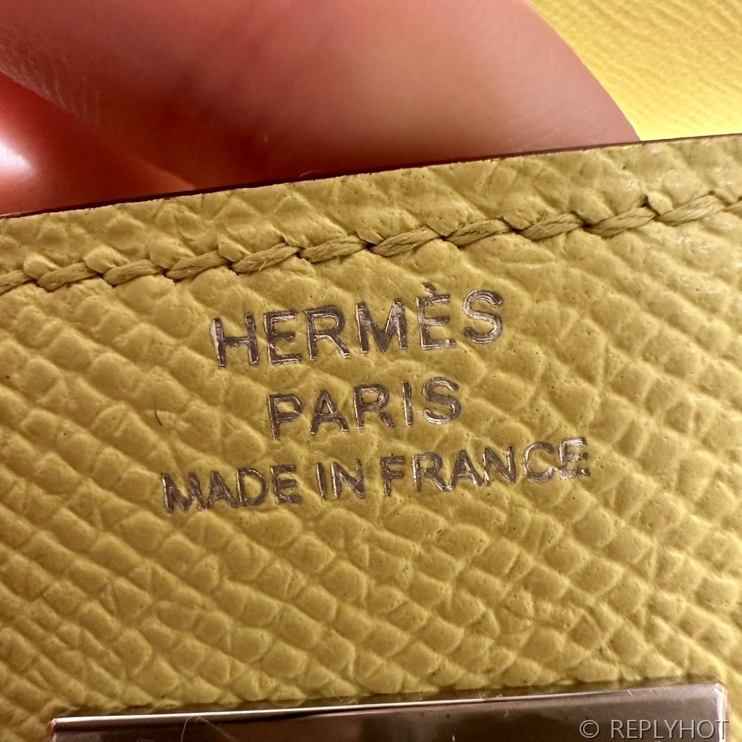 [하이엔드급] 에르메스 켈리 투고 크로스백 KELLY TOGO WOC / 9R 라임 엡솜 은장 [매장가 1090만원대]