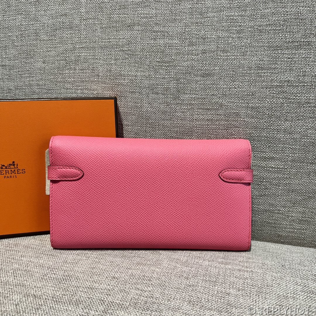 [하이엔드급] 에르메스 켈리 투고 크로스백 KELLY TOGO WOC / 8W 립스틱파우더 엡솜 금장 [매장가 1090만원대]