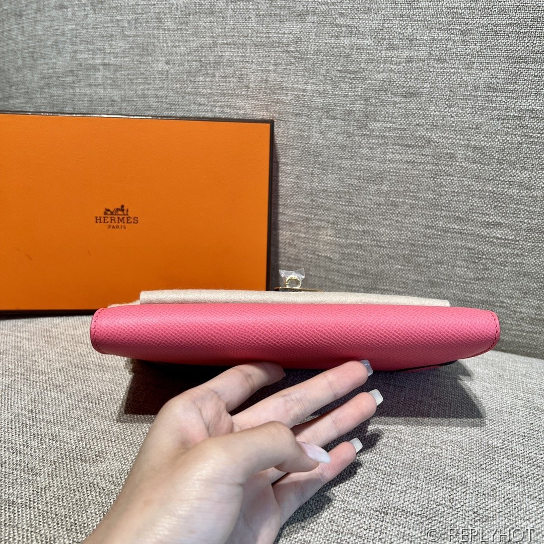 [하이엔드급] 에르메스 켈리 투고 크로스백 KELLY TOGO WOC / 8W 립스틱파우더 엡솜 금장 [매장가 1090만원대]