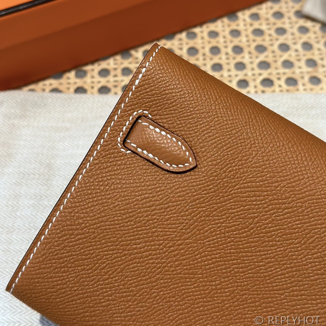 [하이엔드급] 에르메스 켈리 투고 크로스백 KELLY TOGO WOC / 1h 토피 엡솜 금장 [매장가 1090만원대]