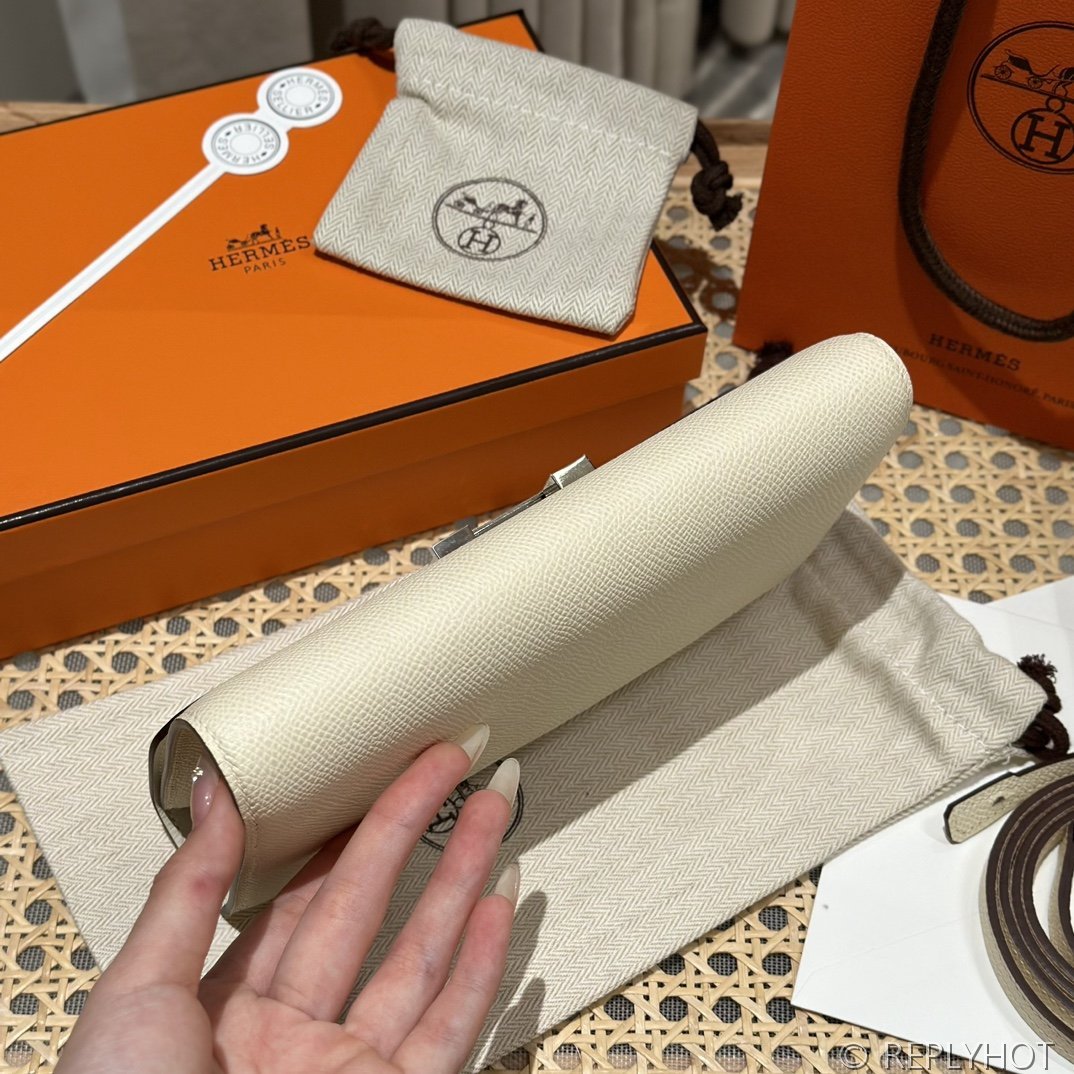 [하이엔드급] 에르메스 콘스탄스 투고 월렛 / I2 나타 엡솜 리자드 악어 은장 [매장가 1290만원대]