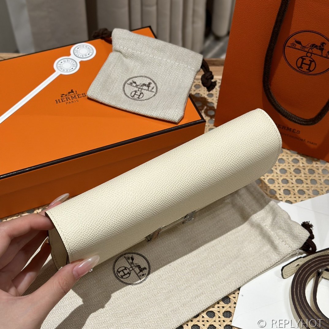 [하이엔드급] 에르메스 콘스탄스 투고 월렛 / I2 나타 엡솜 리자드 악어 은장 [매장가 1290만원대]