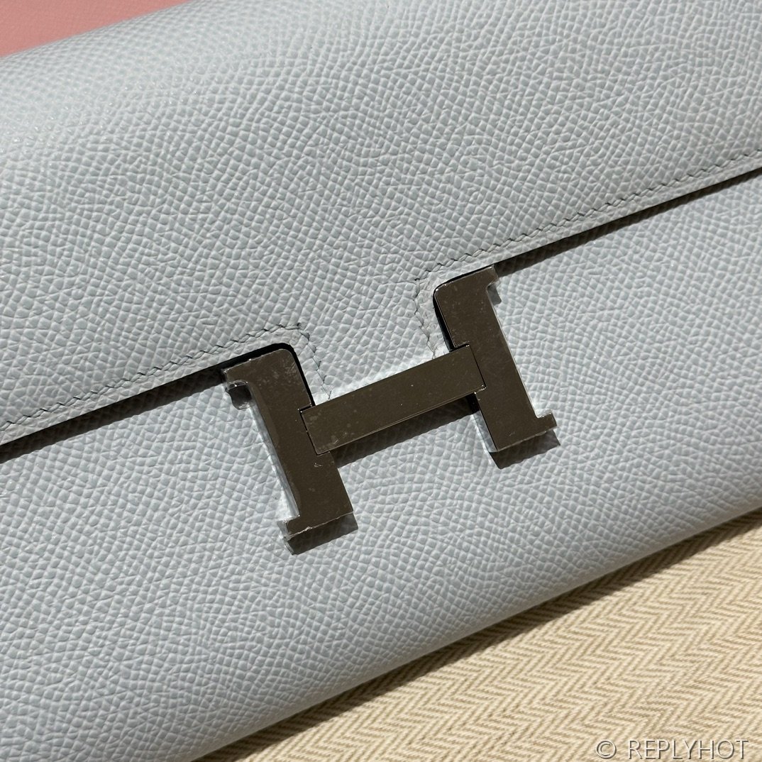 [하이엔드급] 에르메스 콘스탄스 투고 월렛  / T0 BLEU BRUME 엡솜 은장 [매장가 990만원대]