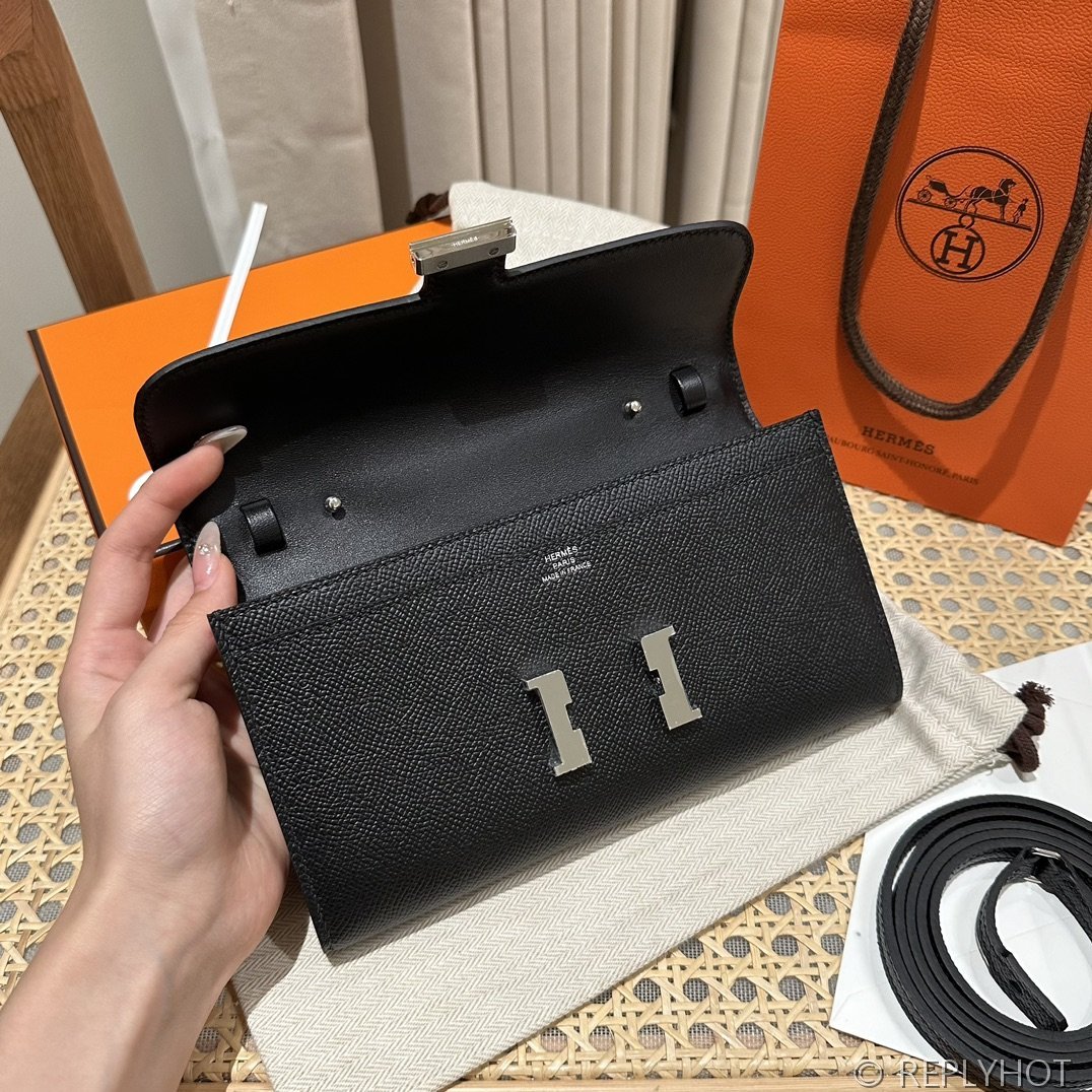 [하이엔드급] 에르메스 콘스탄스 투고 월렛  / CK89 노아 엡솜 은장 [매장가 990만원대]