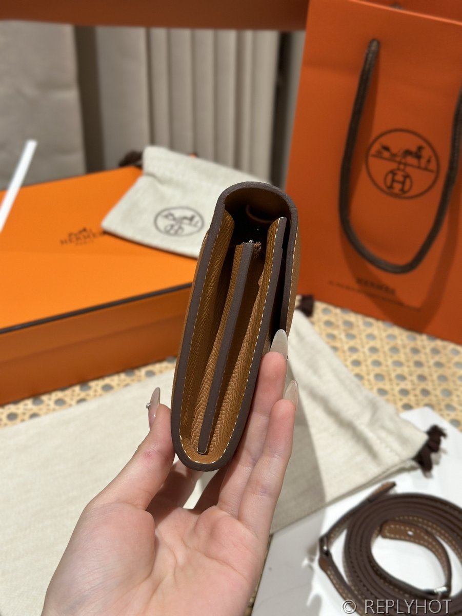 [하이엔드급] 에르메스 콘스탄스 투고 월렛  / CK37 브라운골드 엡솜 은장 [매장가 990만원대]