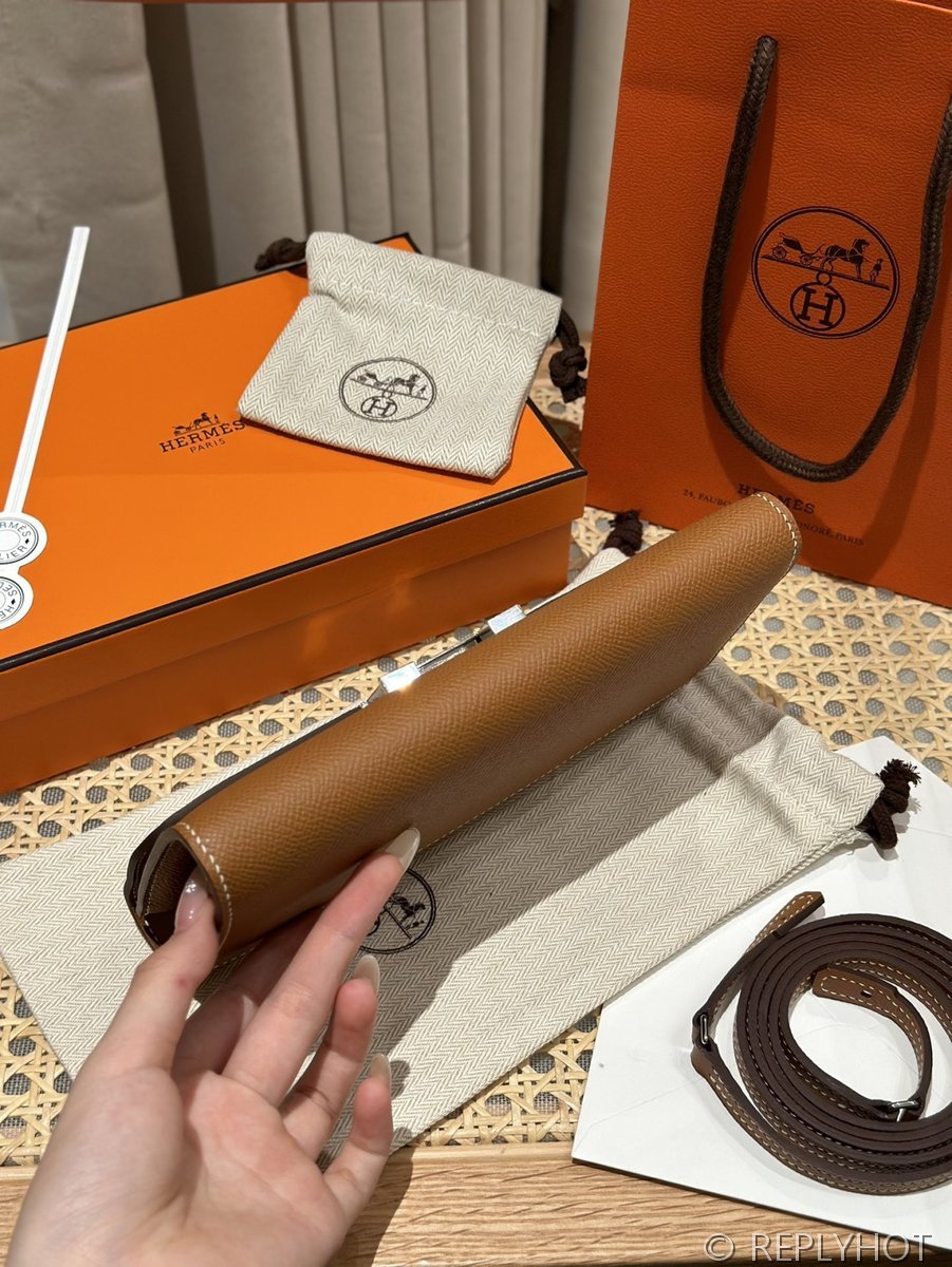 [하이엔드급] 에르메스 콘스탄스 투고 월렛  / CK37 브라운골드 엡솜 은장 [매장가 990만원대]