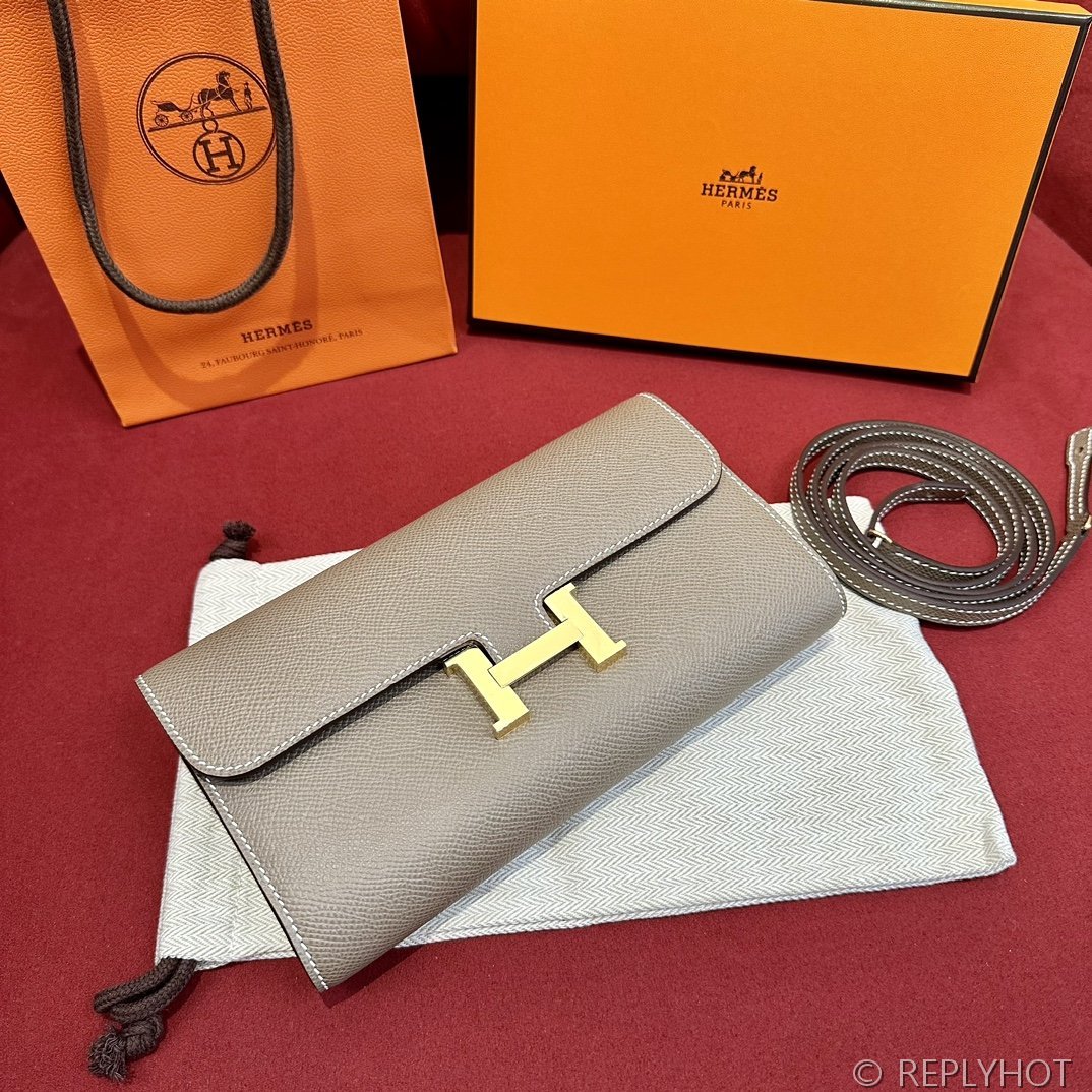 [하이엔드급] 에르메스 콘스탄스 투고 월렛 / CK18 에토프 엡솜 금장 [매장가 990만원대]