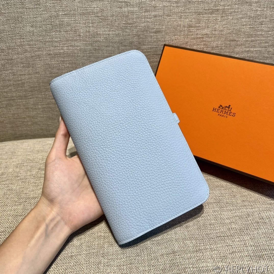 [하이엔드급] 에르메스 도곤 지갑 / T0 성배블루 토고 은장 [매장가 390만원대]