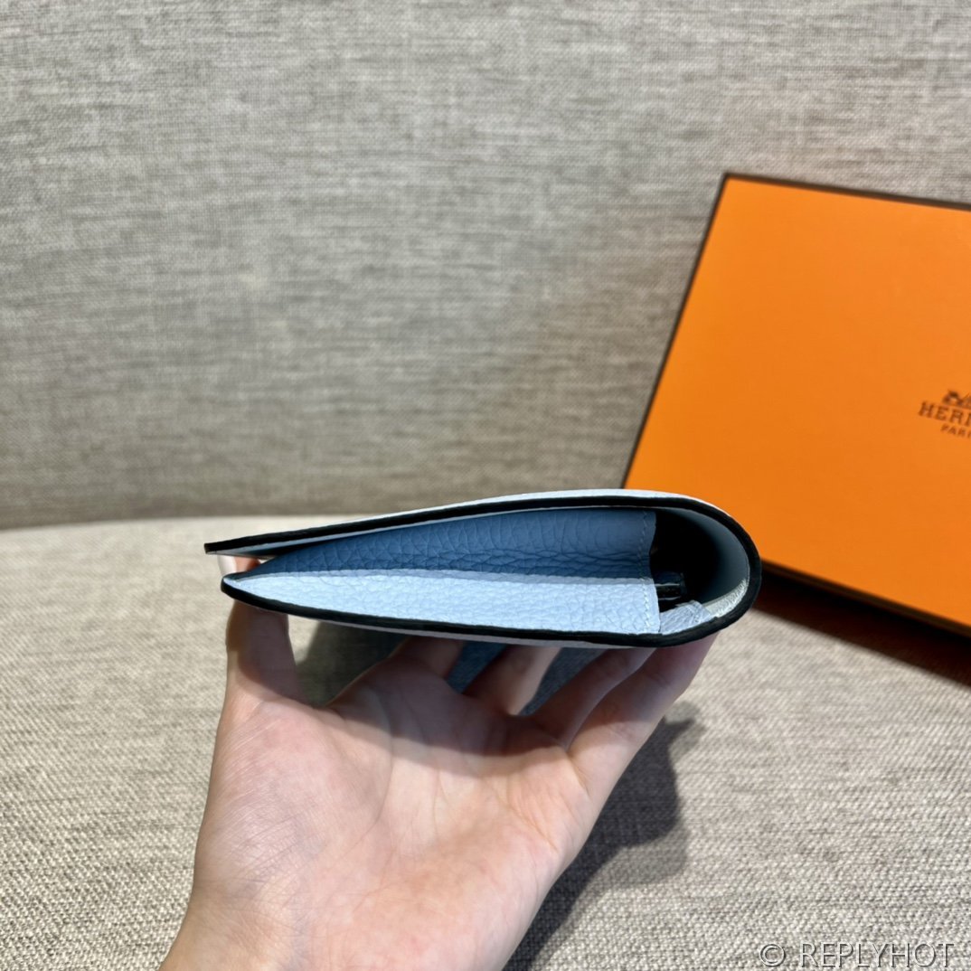 [하이엔드급] 에르메스 도곤 지갑 / T0 성배블루 토고 은장 [매장가 390만원대]